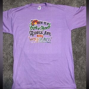 💙 Vintage mid-1980s single stitch novelty Jerzees t-shirt - Size XL